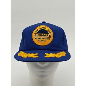 Vintage Shumar's Mine Repair Shop Hat Welding Machine Service Snapback Cap V8